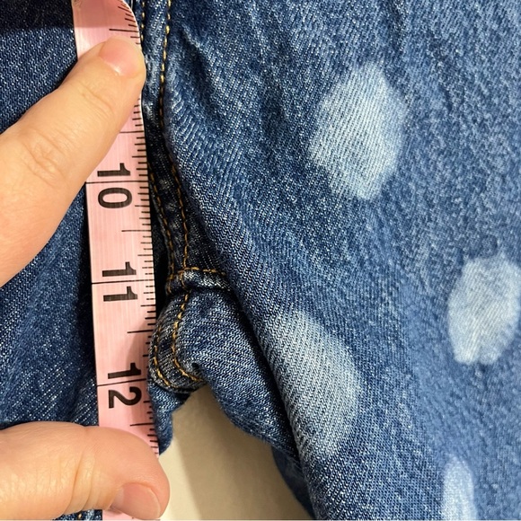 Levi's 501 30x29 Polka Dot Jeans High Rise Ankle Button Fly Raw Hem - Picture 5 of 9